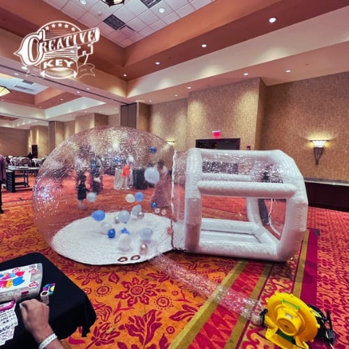 Bubble house inflatable rental at birthday party