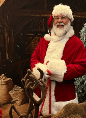 Santa with real beard in Oklahoma